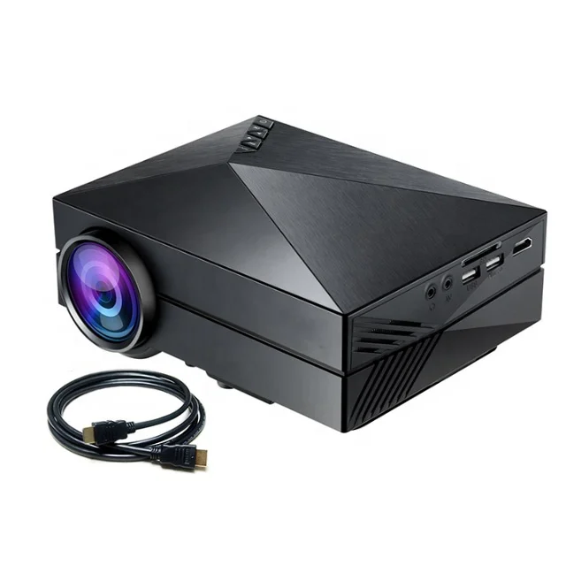 

GM60 HD Mini Portable LED Projector Home Mini LED Projector 1080p Decode Projector