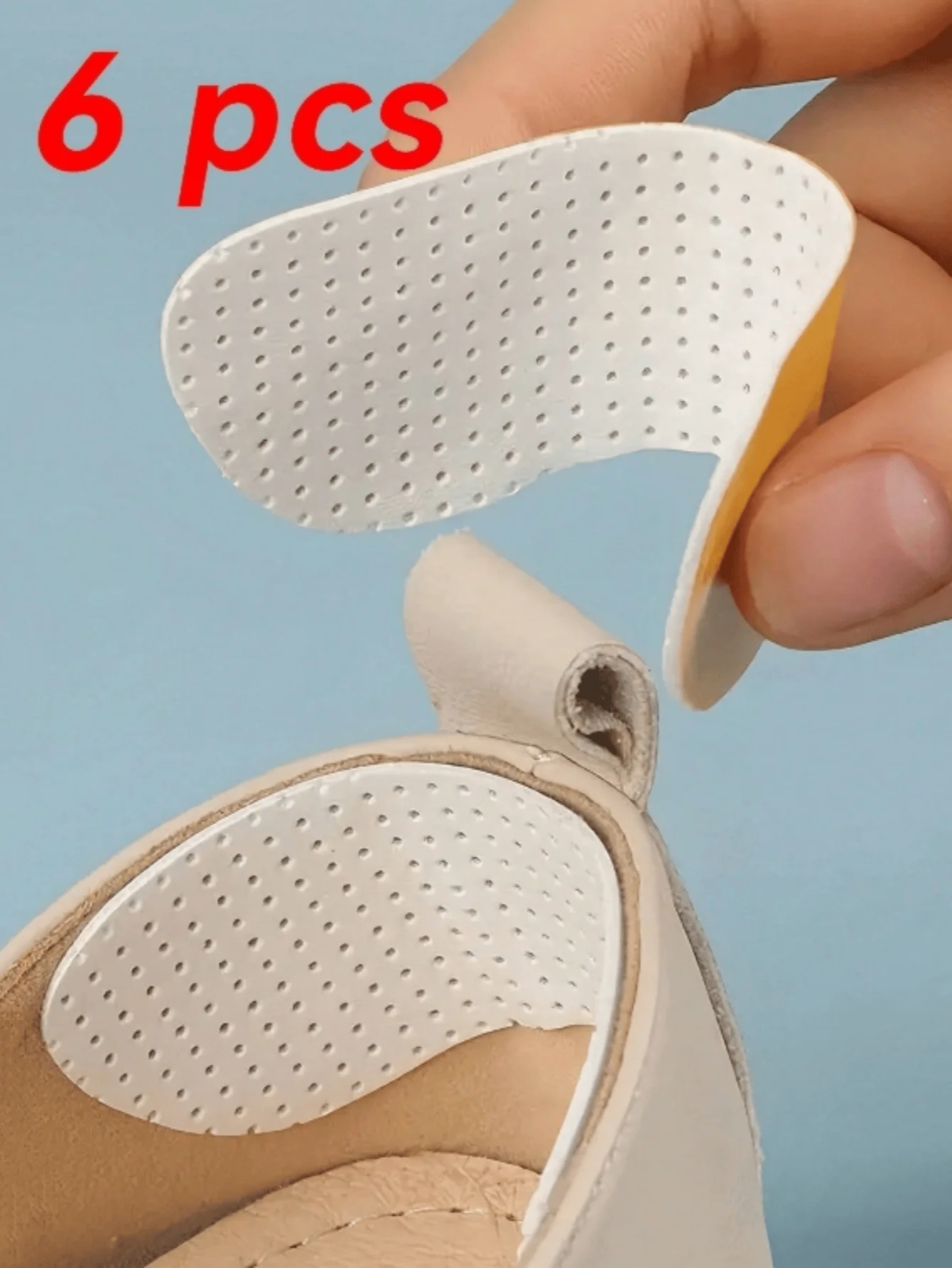 

6 pcs of non-slip wear-resistant soft padded heel stickers, suitable for high heels and sneakers, universal for the whole family