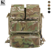 KRYDEX Tactical Modular Pouch Bag Zip On Molle Back Panel Backpack W/ Mag Pouch for Plate Carrier AVS JPC2.0 CPC Vest