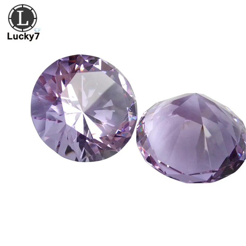 20 مللي متر K9 كريستال حاد القاع حجر زجاجي شفاف زخرفة اصطناعية أحجار كريستال زجاجية ملونة