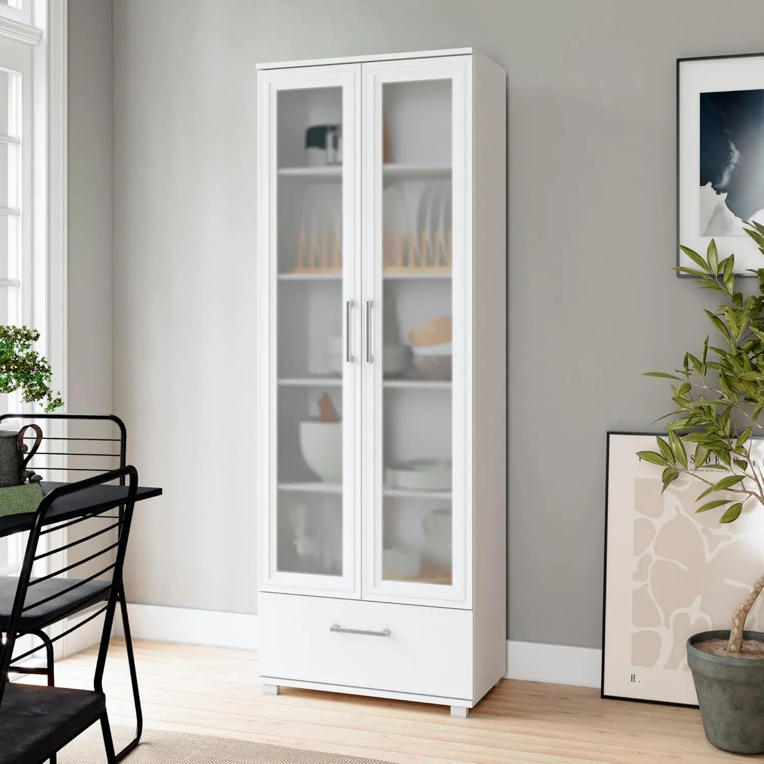 Accentuations  MC Serra 5 shelves Bookcase 1.0 White