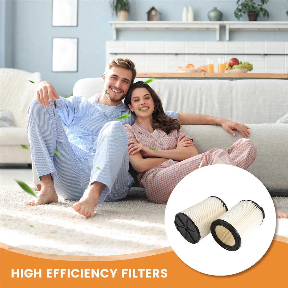 【اليوم فقط!】لفلتر بديل Ridgid VF4000 لمرشح 5-20 جالونًا ومكنسة كهربائية أكبر، فلتر VF4000 البديل (عبوة من قطعتين)