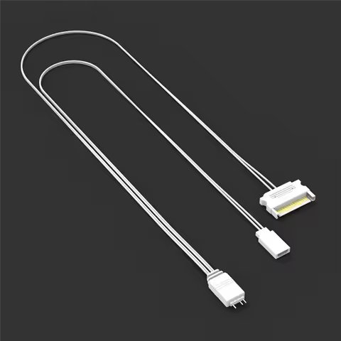 LC-Computer ARGB Controller PC Case RESET Control Sata To ARGB Reset Power Cable PC 5V 3Pin Lighting Controller