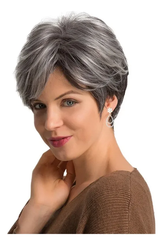 

Женская короткая кудрявая прическа из синтетических волос, модная прическа в африканском, европейском и американском стиле.