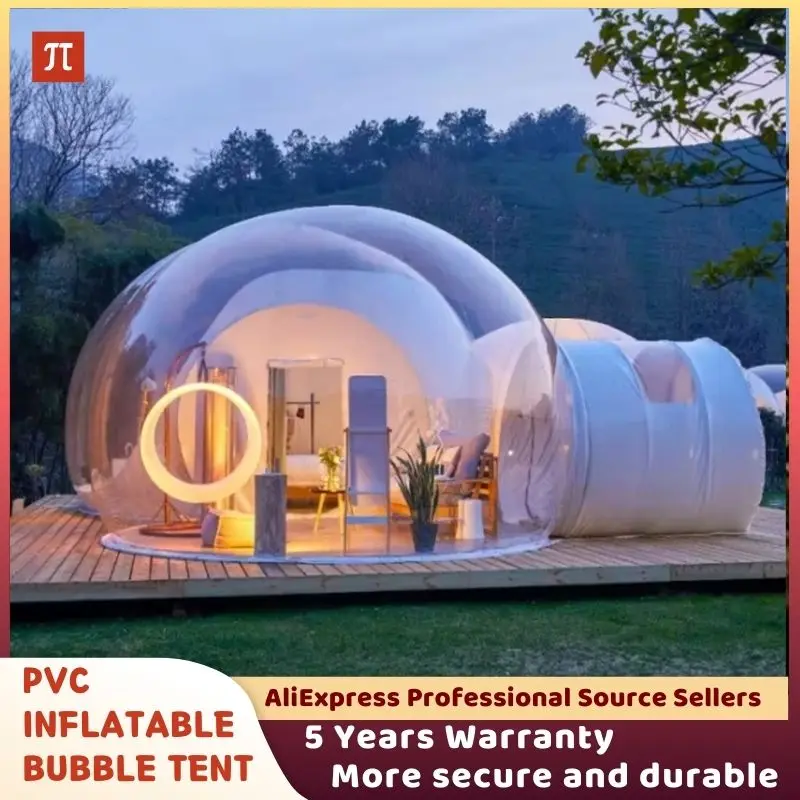 

Три прозрачных надувных шатра-пузыря, сферический прозрачный домик, садовый кабинет, купол «Звездное небо» с бесплатным вентилятором, роскошный отель