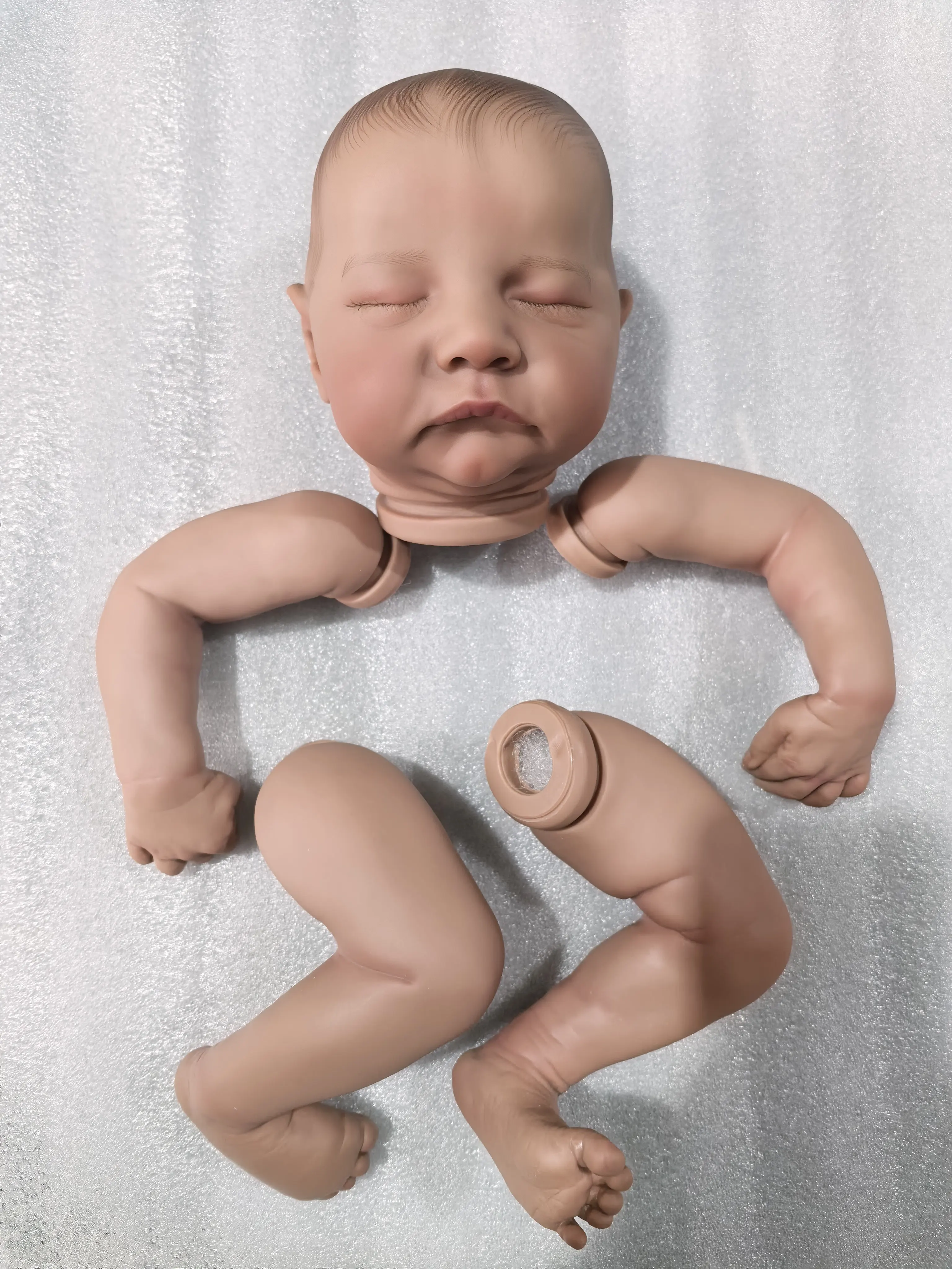 Soldes NPK : Pièces de poupée Levi de 18 pouces déjà peintes avec corps en tissu, pièces de poupée DIY pour artistes