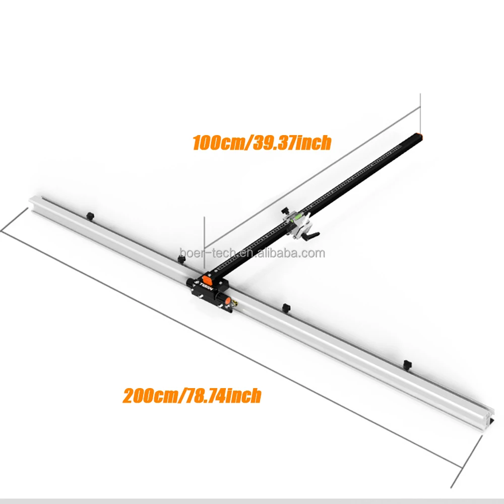 T-shaped Tile Cutter Professional Industrial 2000mm Manual Rail Guide Hand Tools for Cutting Large Format Ceramic Porcelain Tile