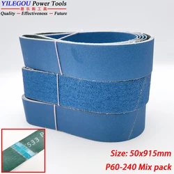 Bande abrasive 50x915mm, 5 pièces 2 