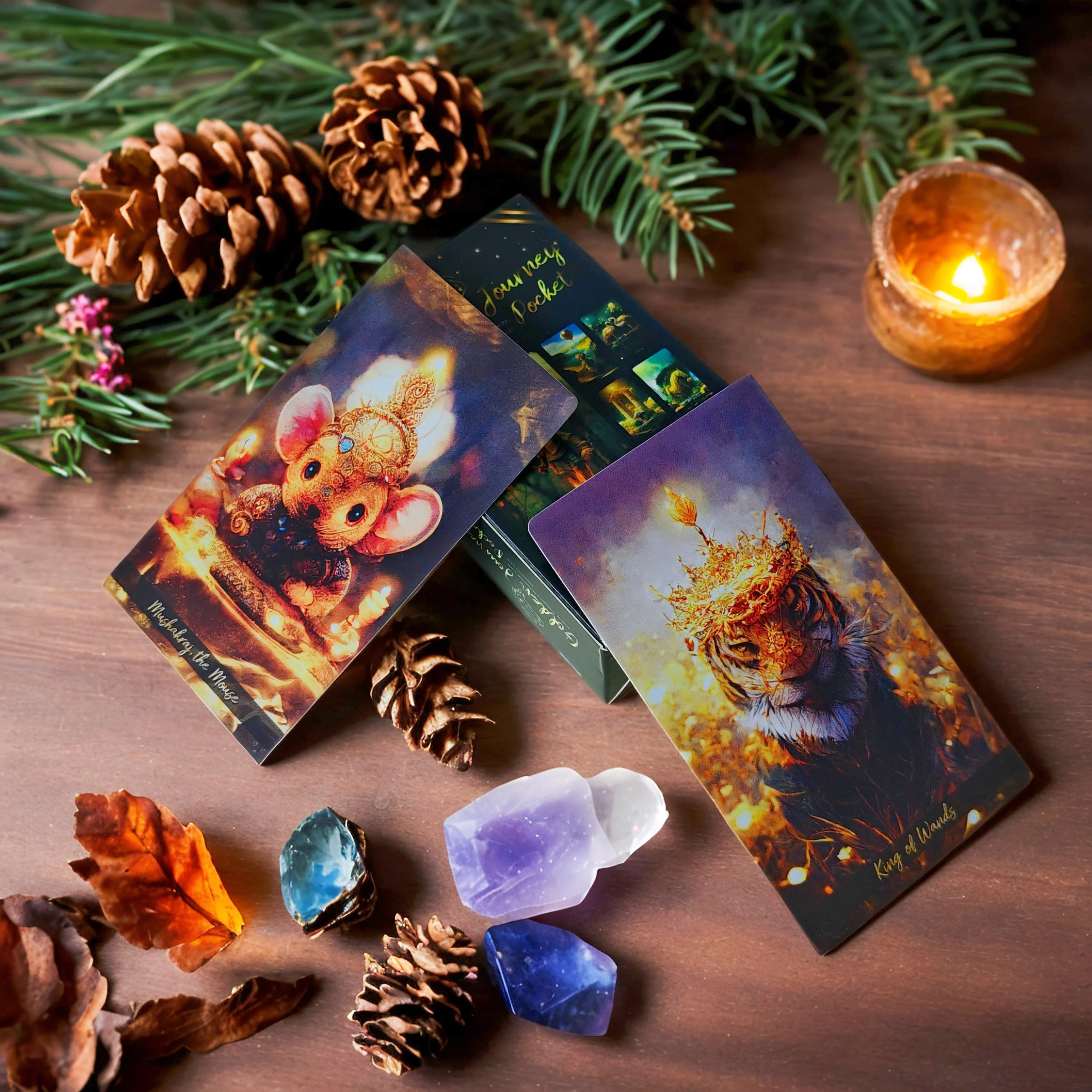 

NEW 12x7cm Golden Journey Divination Tarot decks ever come Each card is a colorful work of art with Guide Book Divination