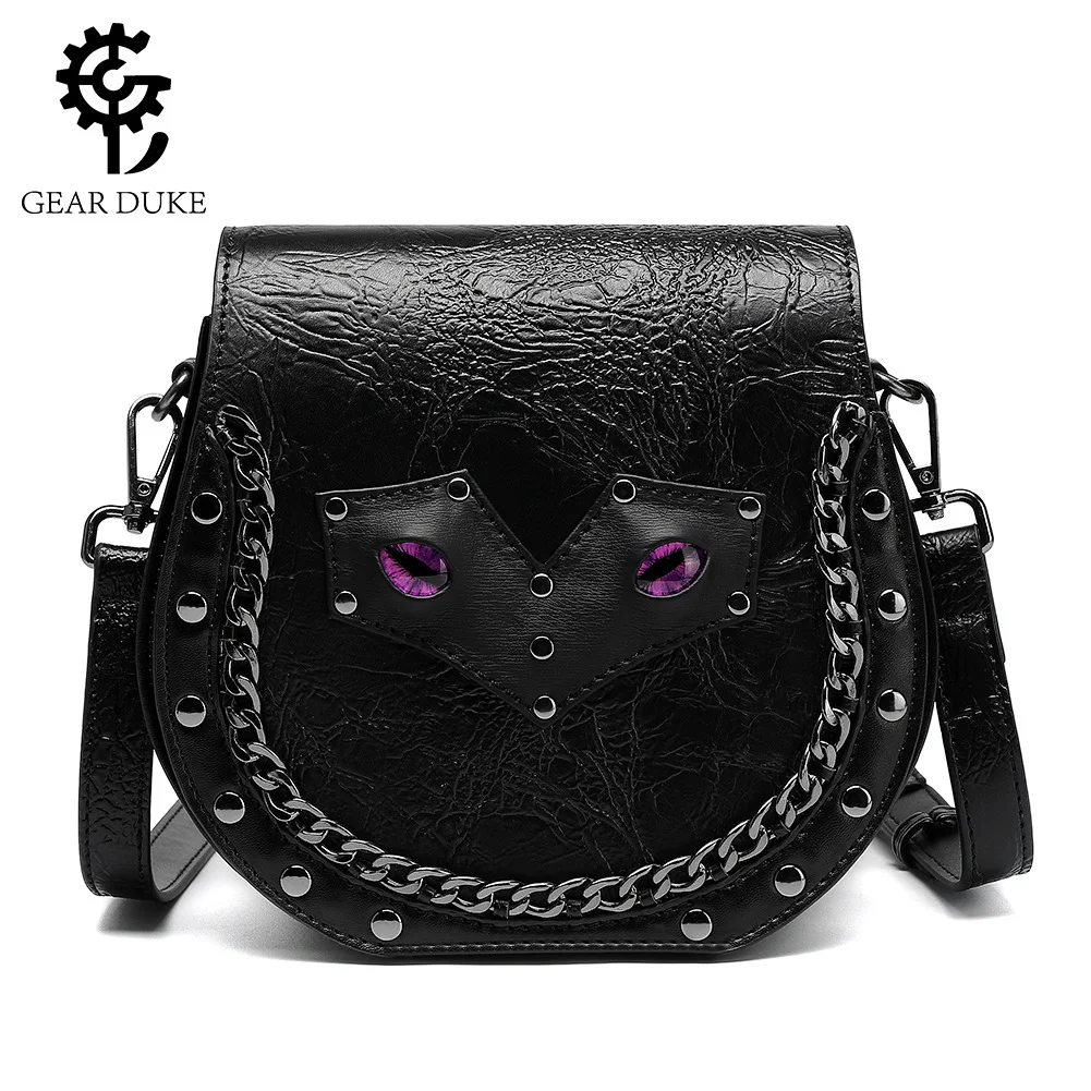 

Small niche design retro gothic women's shoulder crossbody bag large capacity chain bag