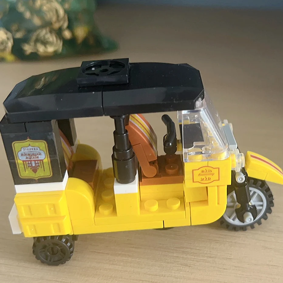 City Three-Wheeled Motorcycle Model MOC Building Blocks Technical Bricks Toy Vehicle for Kids Boys & Adult Birthday Gift image 6