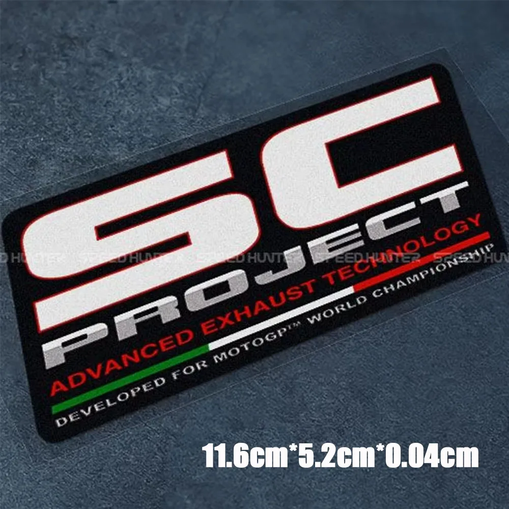 Moto Exhaust Pipe Reflective Stickers  Suitable for SC Project Exhaust Pipes Waterproof and Heat Resistant Decoration Stickers