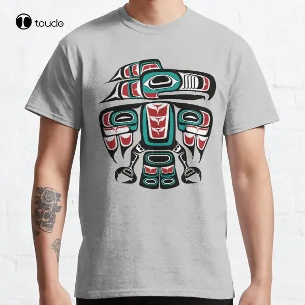 Haida Tlingit Native Raven Totem Classic T-Shirt Tee Shirt