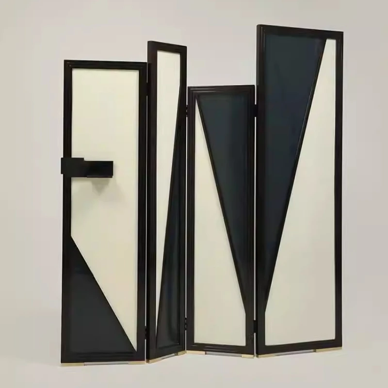 Screen, rosewood lacquer art folding living room bedroom partition