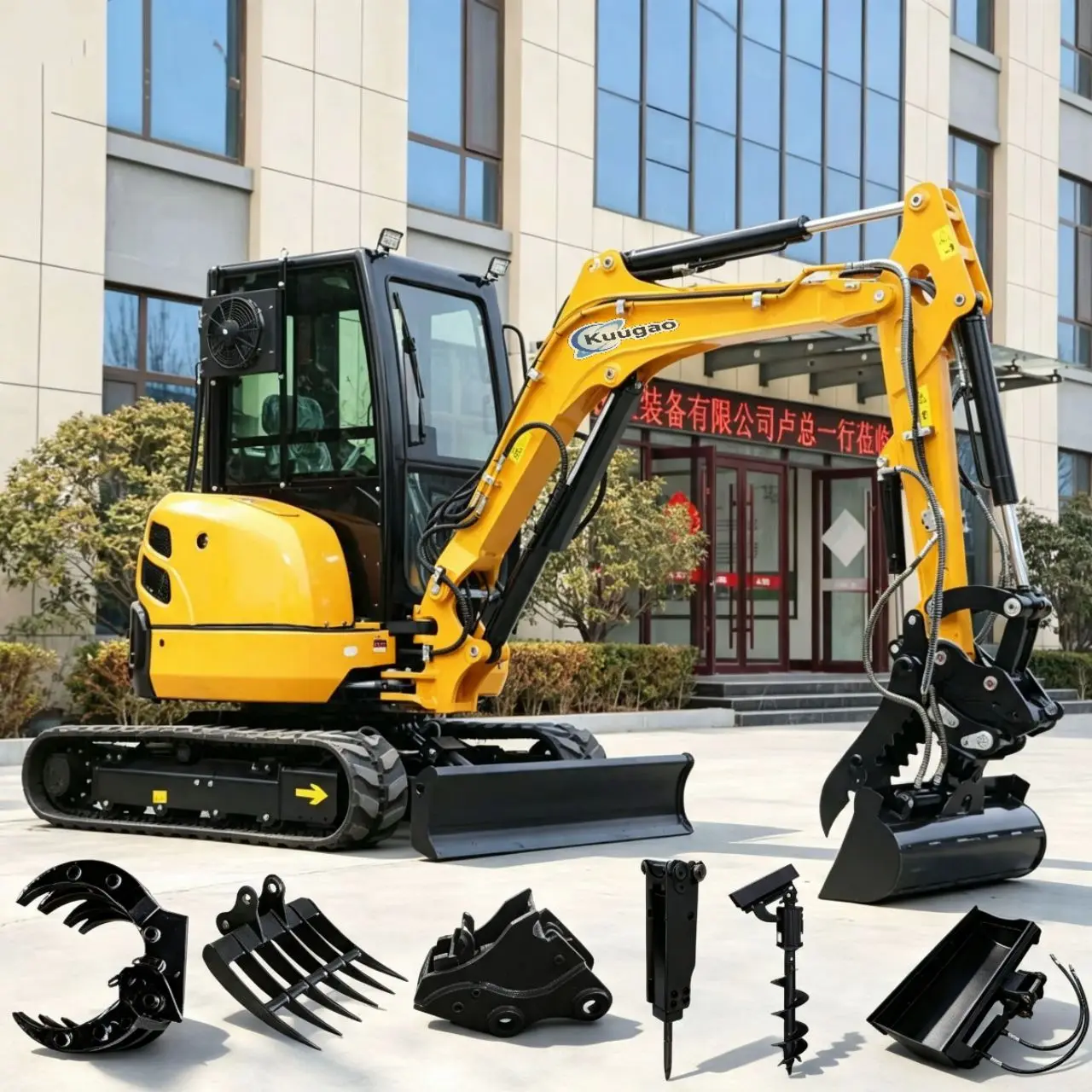 Mini Excavator 2 Ton 1.8 Ton Crawler Type Multi-function Garden Bagger Digger Small Farm Excavators Customized Free Shipping