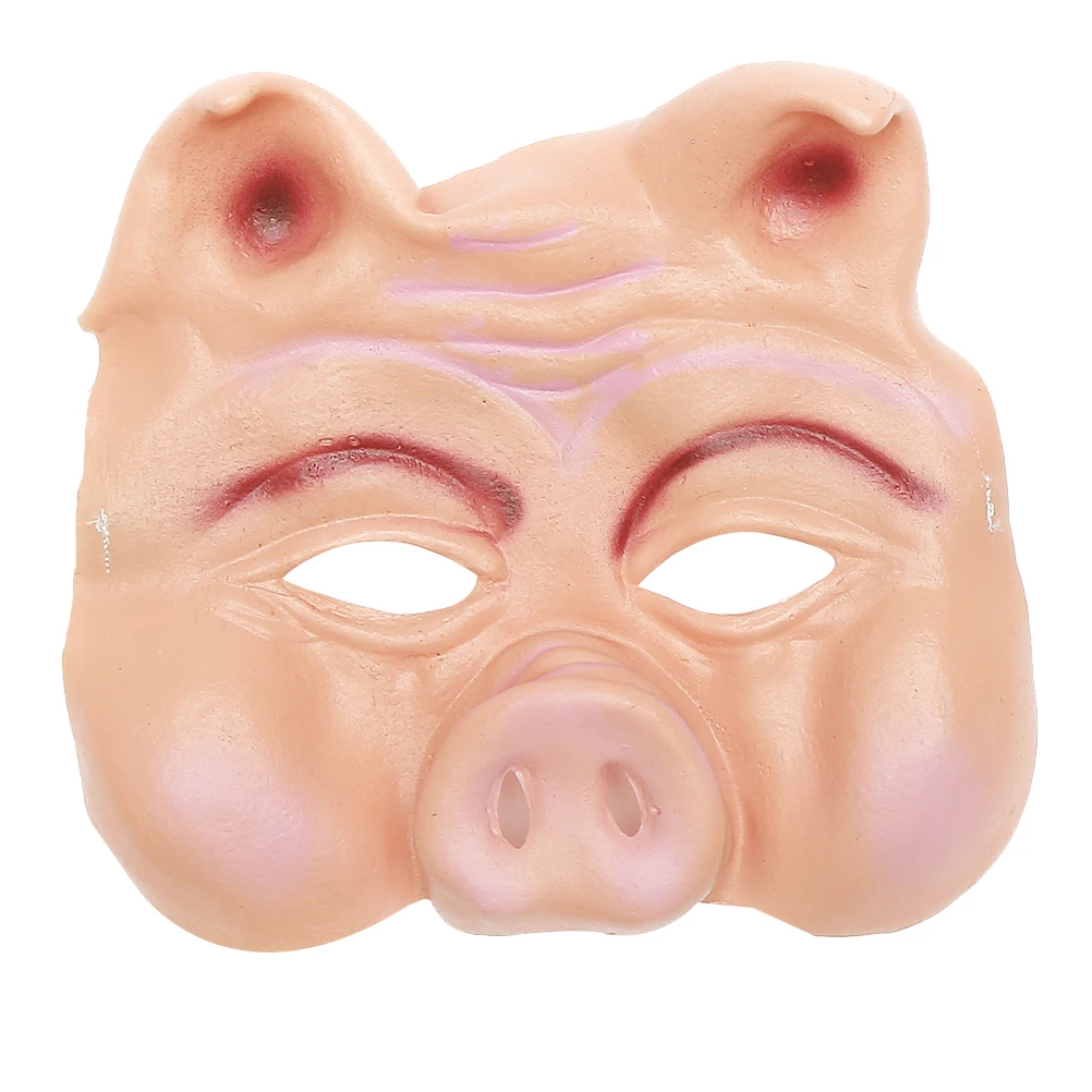 

Vivid Animal Pig Mask Half Face Party Mask for Festivals Halloween Cosplay Masquerade Lightweight Comfortable