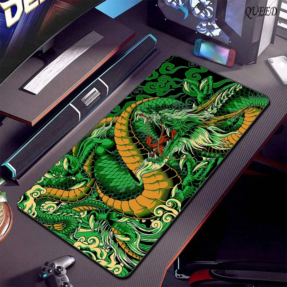 Gaming Mouse Pad Large Dragon Gamer Mousepad Computer Gaming Table Carpet Desk Mat XXL 900x450mm Mouse Mat Leather Keyboard Pads