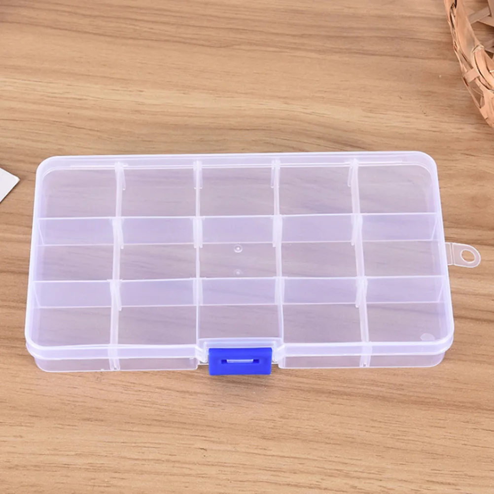 

5pcs Clear Plastic Storage Boxes Small Parts Organizers With Dividers Gadget Tool Container Jewelry Beads Hardware Tackle