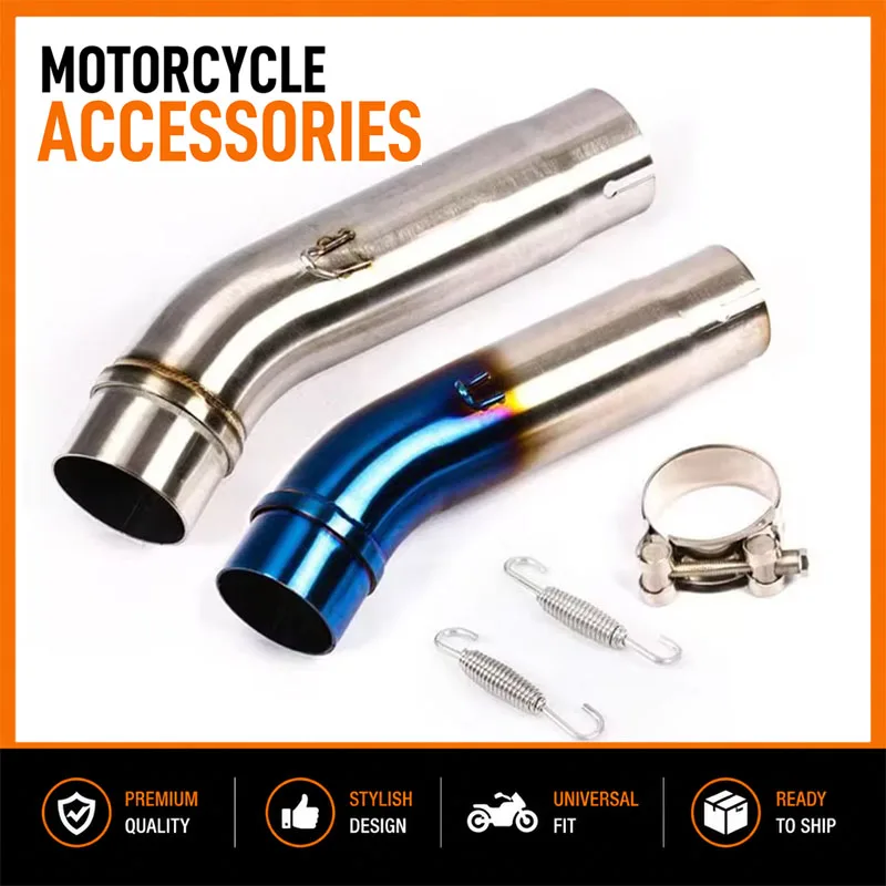 Für Honda CB400 CBR400 CB500F CB500X CBR500 CBR500R CB 400 500F 500X CBR 400 500 2016-2022 Motorrad 51mm Auspuff-Zwischenrohr