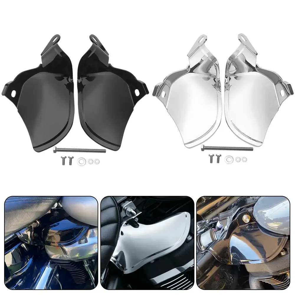 

2x Motorcycle Heat Deflector Shield For Harley Softail Fat Boy Low Rider Breakout Heritage Classic 2018-2026 Air Deflector Panel