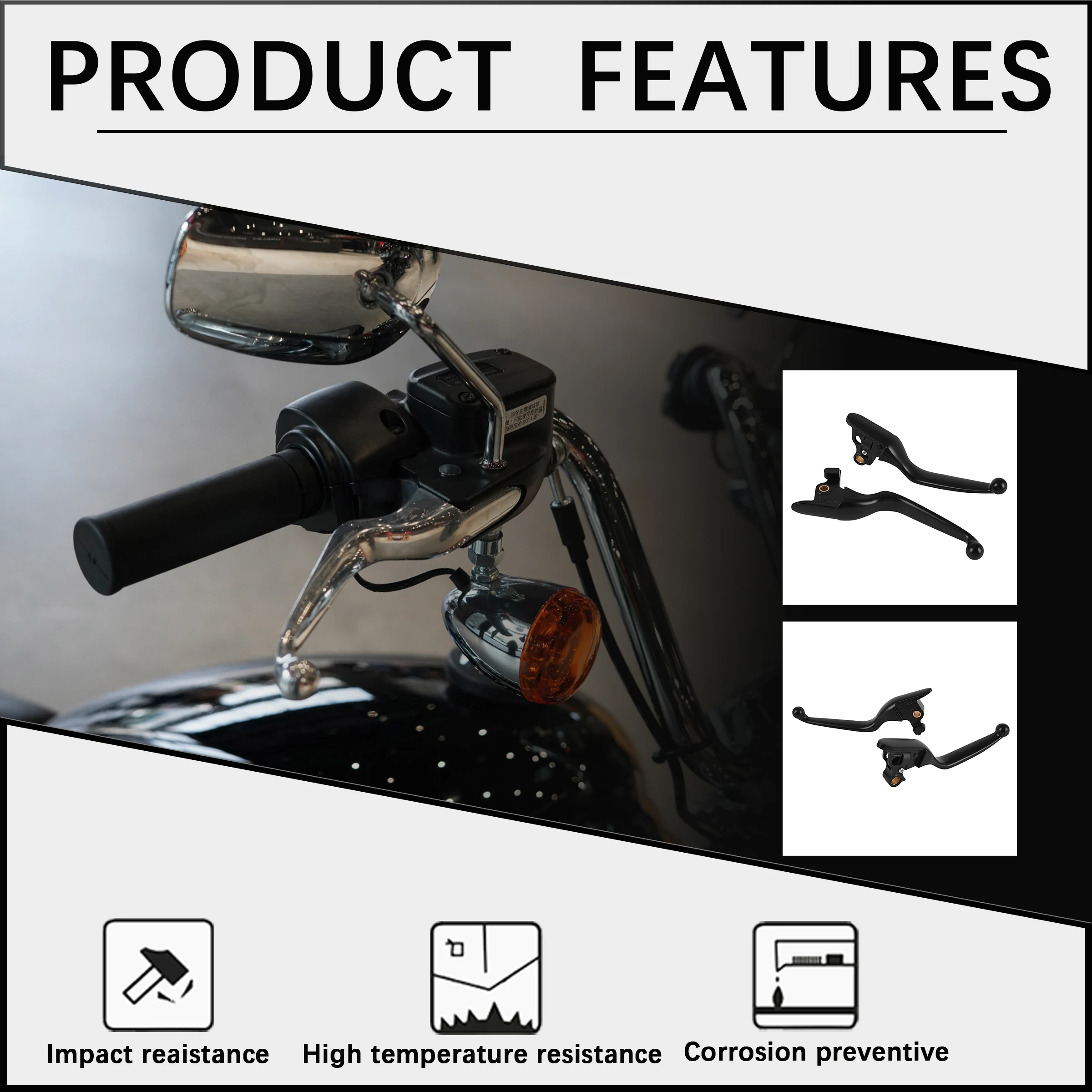 Motorcycle Brake Clutch Levers Adjustable For Harley Softail Series 2015-2024 Brake Clutch Handle Lever Set Motorbike Accessorie