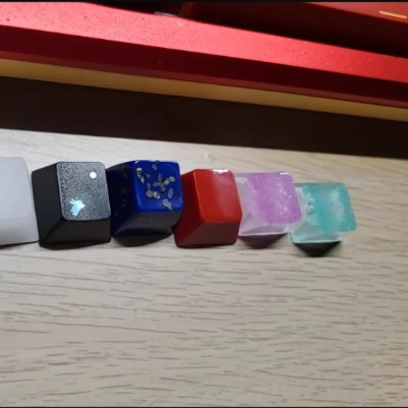 

Цветная клавиатура с ультрамарином, персонализированная одинарная клавиатура, прочная механическая часть клавиатуры на заказ, эстетическая замена клавиатуры