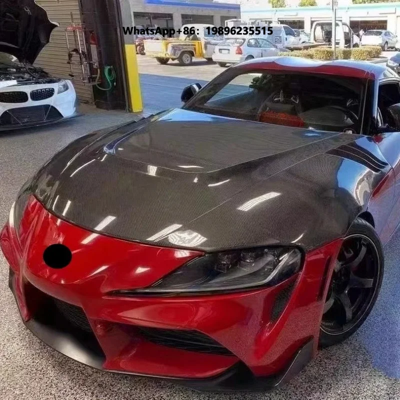 MRD for A90 2019-2020 Hood Carbon Fiber Bonnet Engine Hood for Upgrade Automobiles Replacement.