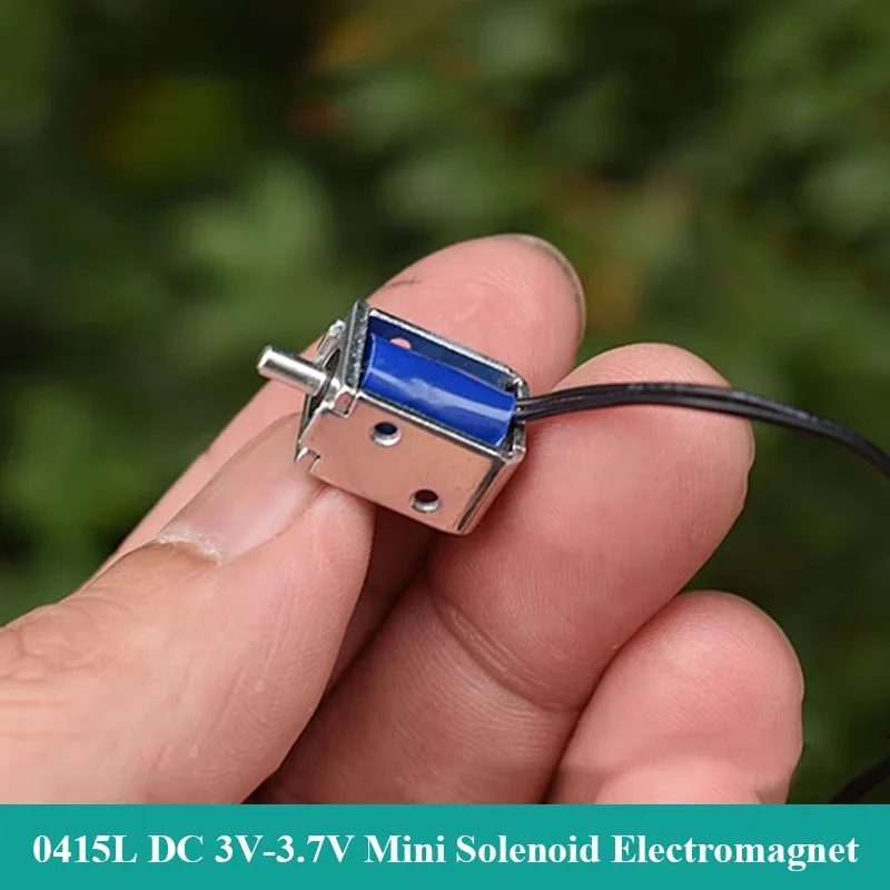 0415L Micro DC Electromagnet Inhalation Suction Type Open Frame DC 3V 3.7V Mini Solenoid Magnet Electromagnet Stroke 3mm