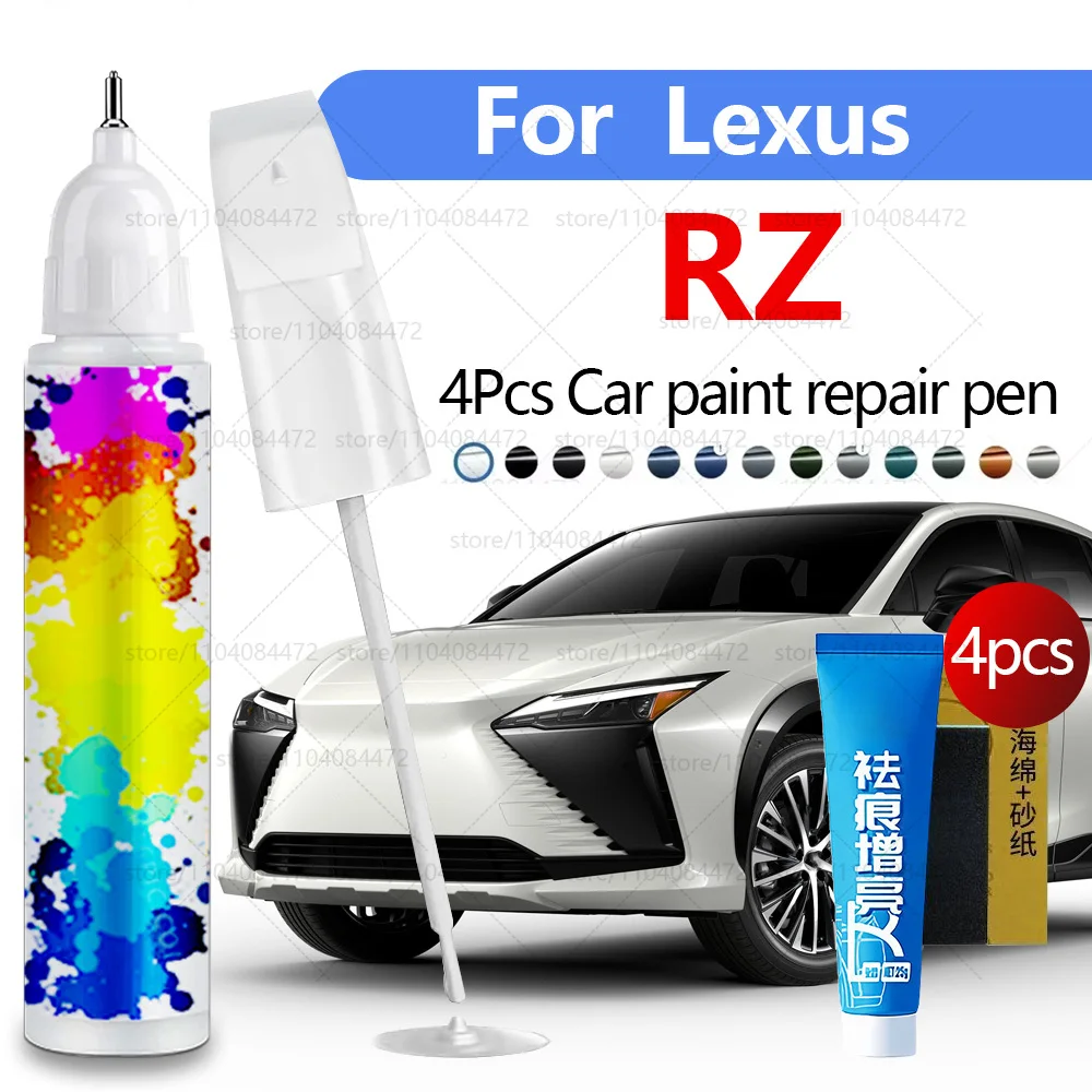 

Ручка для ремонта автомобильной краски для Lexus RZ 2022-2025 гг. Аксессуары для ремонта царапин 4 шт. Серый 1L1 Белый 083 Зеленый 6X4 Синий 8X5 Красный 3R1
