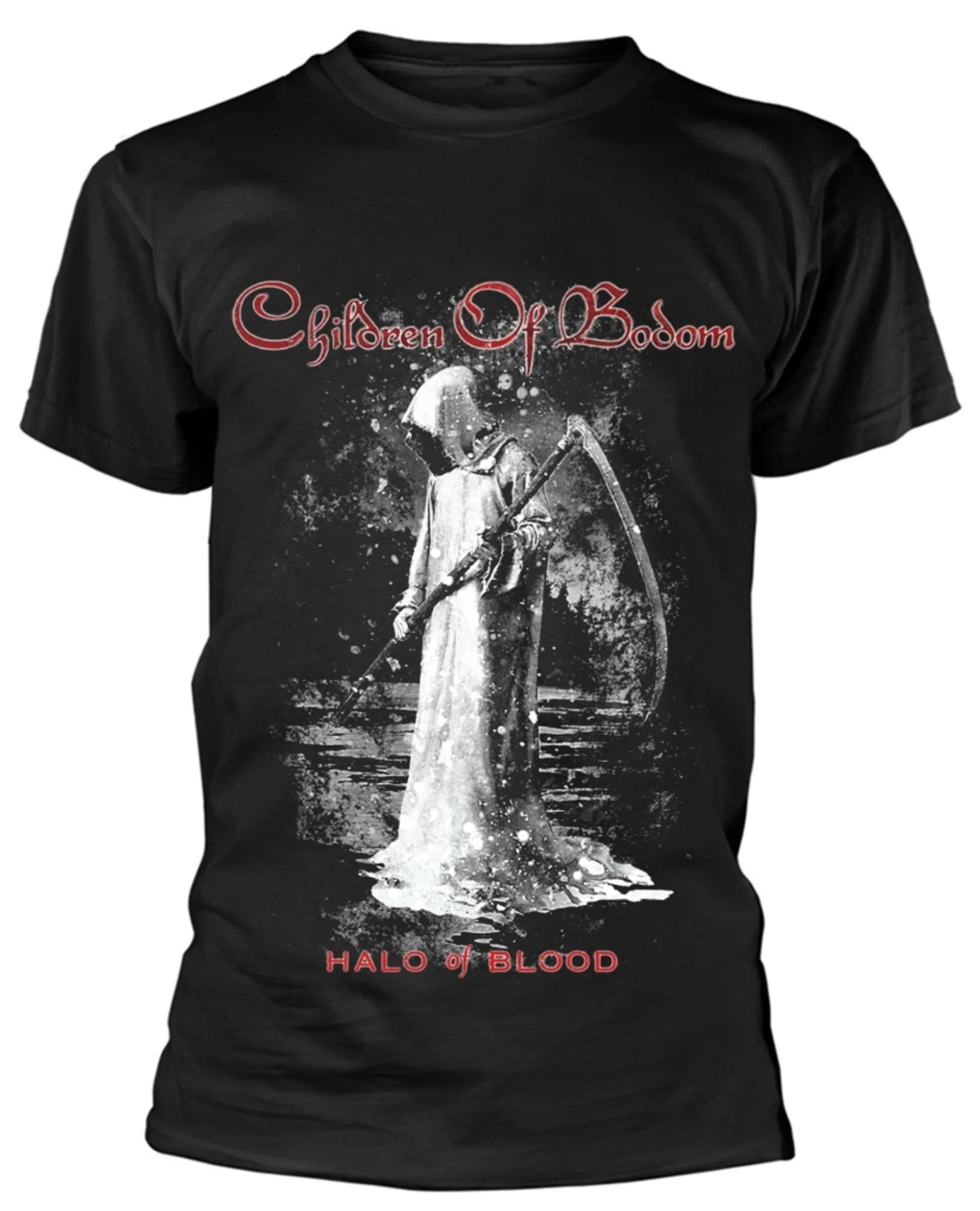 

Футболка Children of Bodom Halo of Blood для мужчин и женщин, хлопковая брендовая футболка с короткими рукавами, топы в стиле ретро, рок-группы, мужская летняя одежда