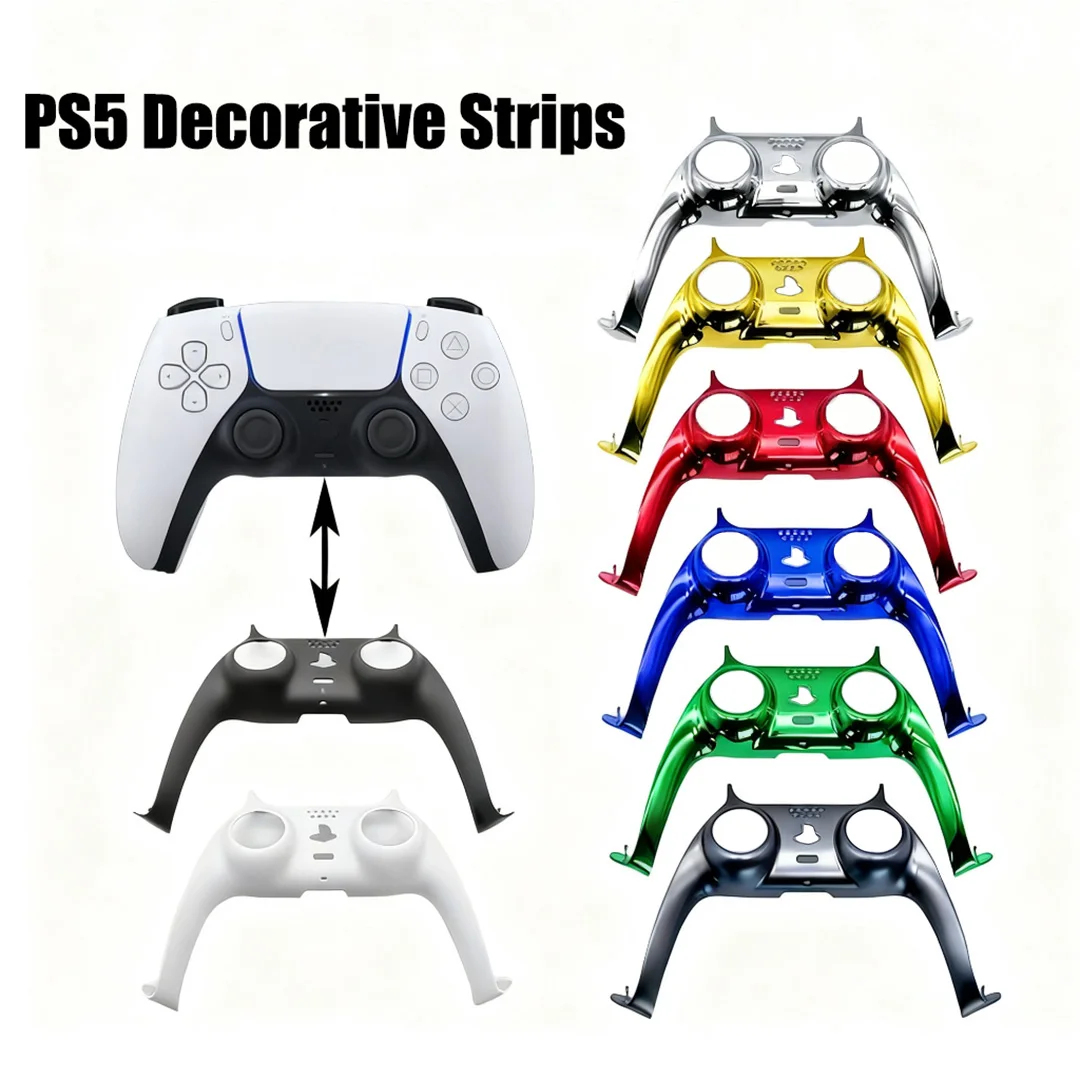 

2026 For PS5 Handle Decorative Strip Game Handle Shell Protective Cover Controller Joystick Handle Decorative Strip Accessories
