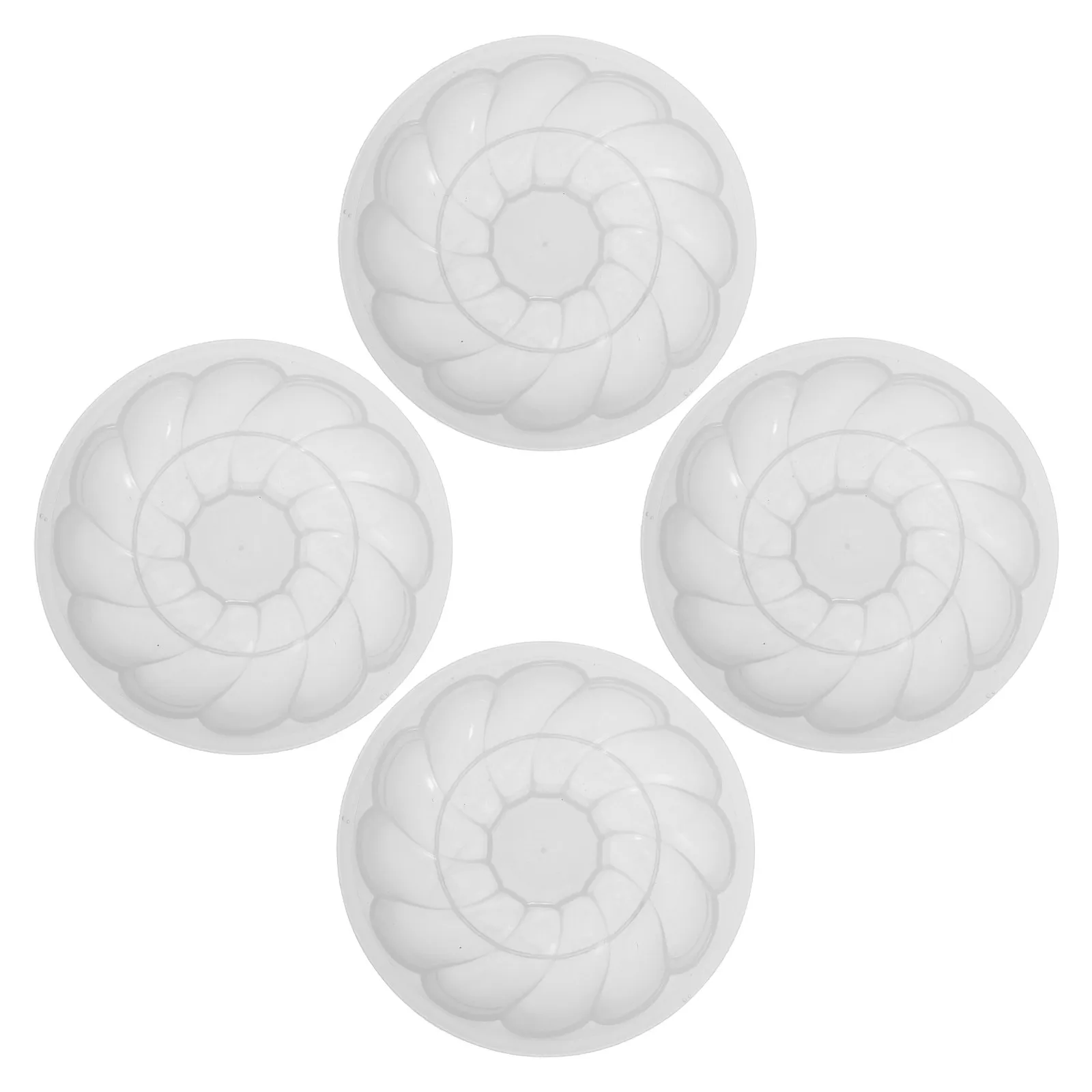 Molde para panecillos de plástico, apto para congelador, molde para repostería casera, molde para hornear pasteles, para uso doméstico en la cocina, 4 unidades