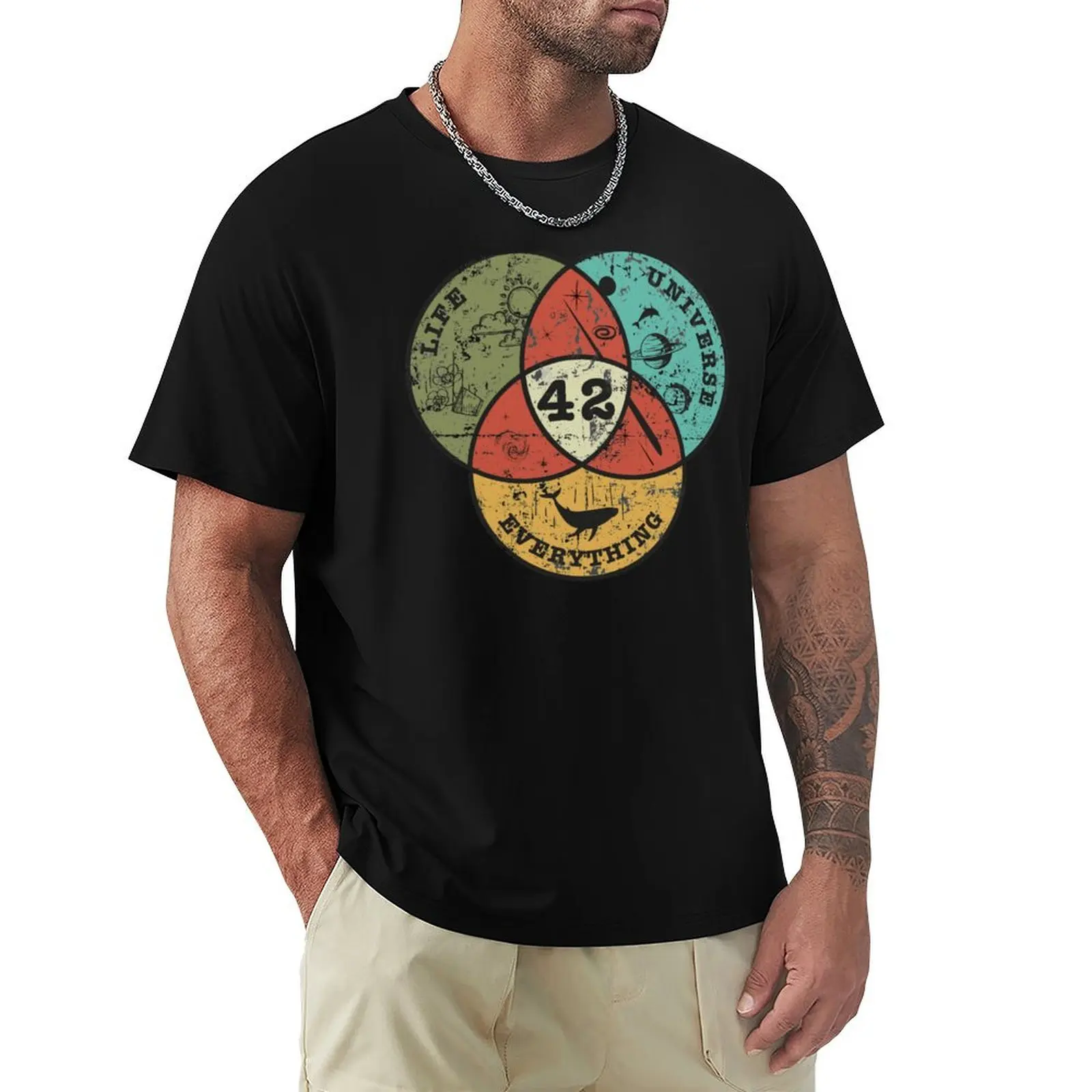 

Venn Diagram: Life, the Universe & Everything T-Shirt tees graphic tee shirt graphics mens t shirts top quality
