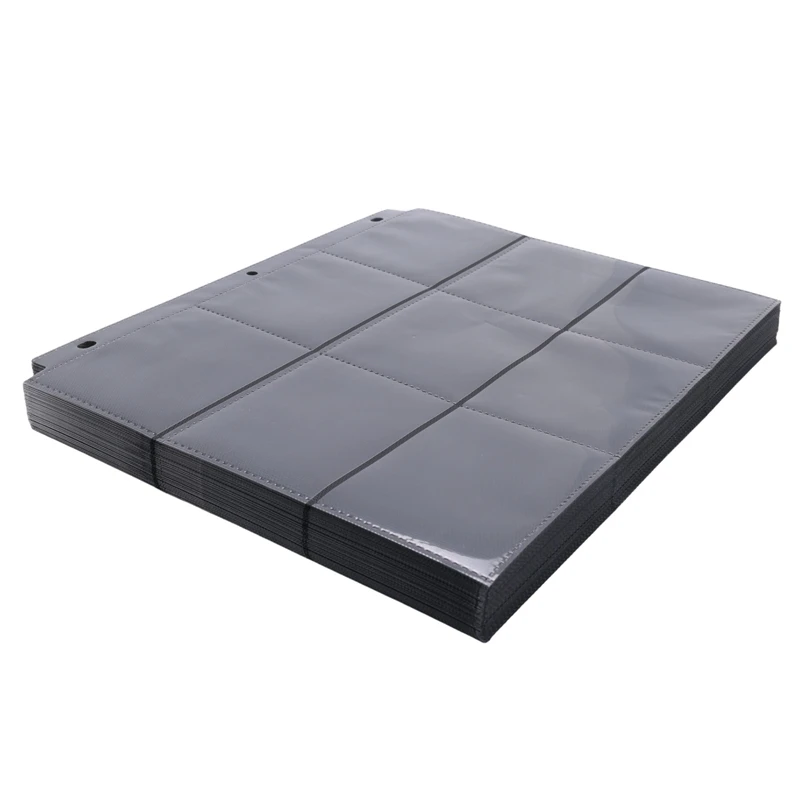 

ABFX-900 Pockets Trading Card Sleeves Binder, Baseball Card Binder Sleeves Fit For 3 Ring Binder Card Holder Protector
