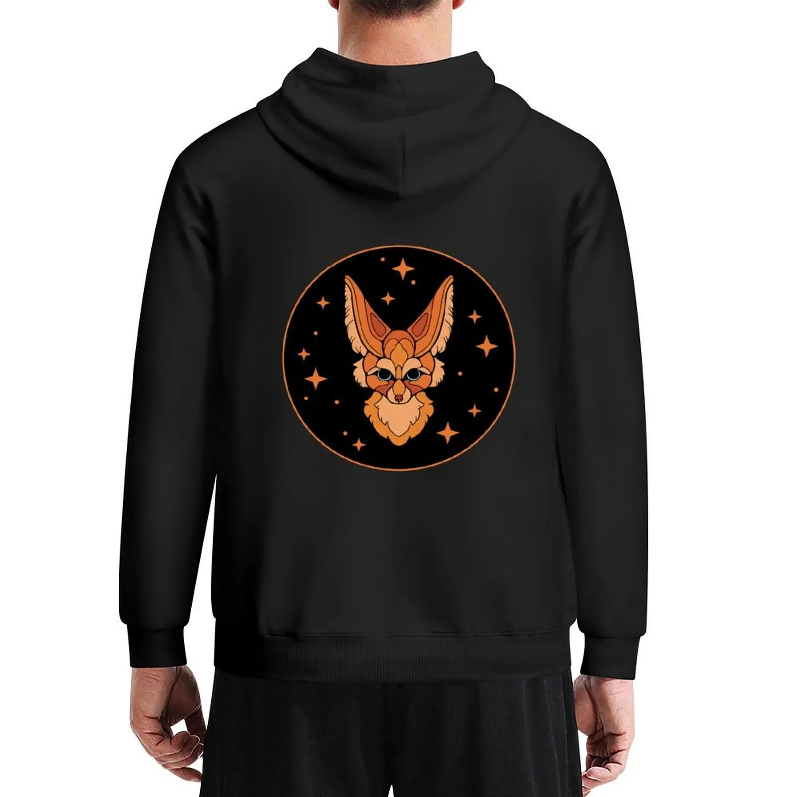 

Fennec Fox Portrait Hoodie autumn men's sweat-shirt set japanese style winter clothes hoodie man