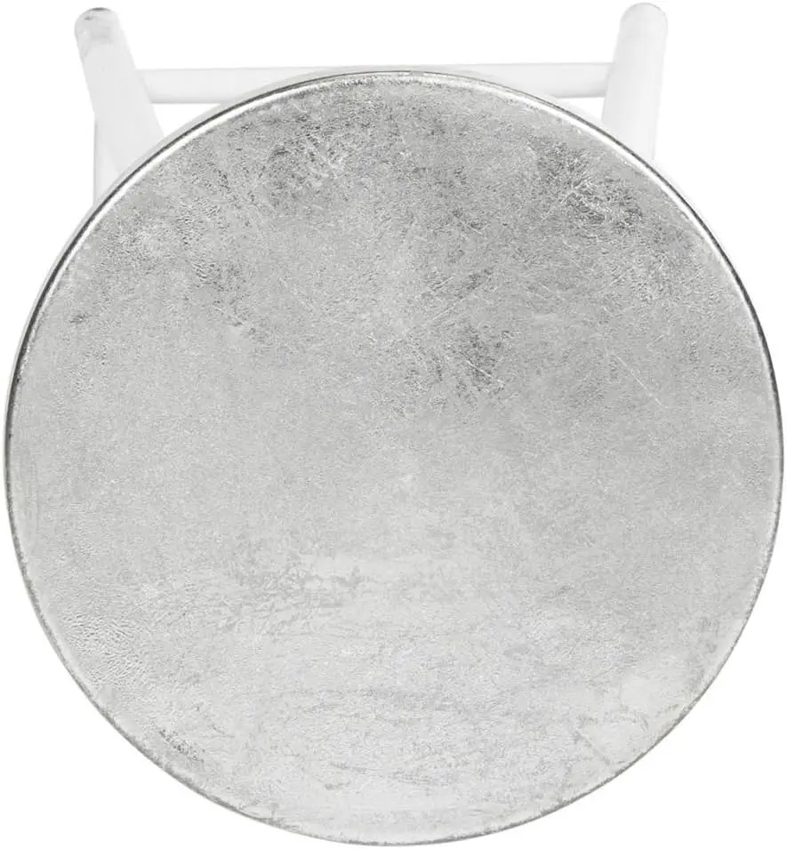 Home Collection Kenzie weiß und silber 30-Zoll-Barhocker