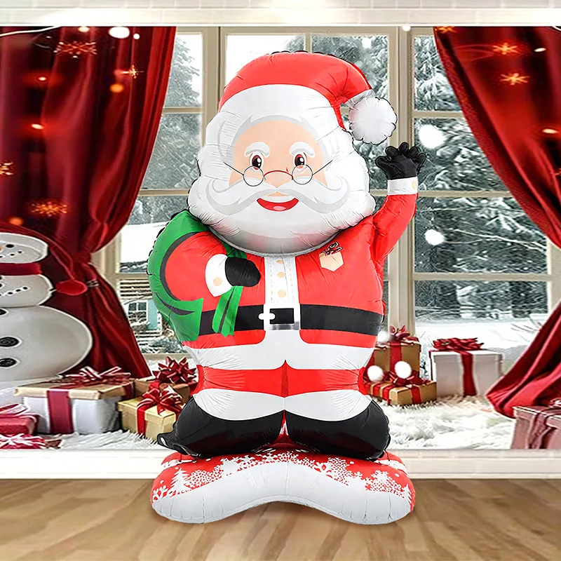 1pc Stehende Santa Claus Folie Ballon Weihnachten Dekorationen Krippe Thema Party Thema Urlaub Party Neue Jahr Party Familie