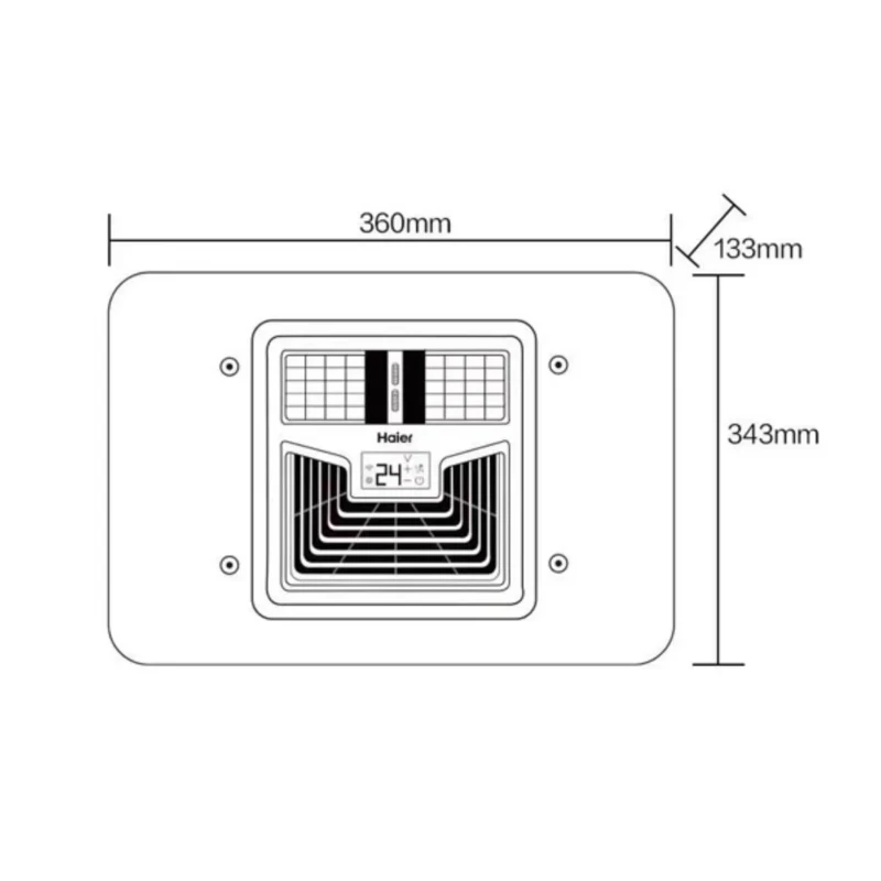 مكيف وقوف السيارات 12 فولت 24 فولت مكيف هواء شاحنة RV مع تيار متردد لوقوف السيارات