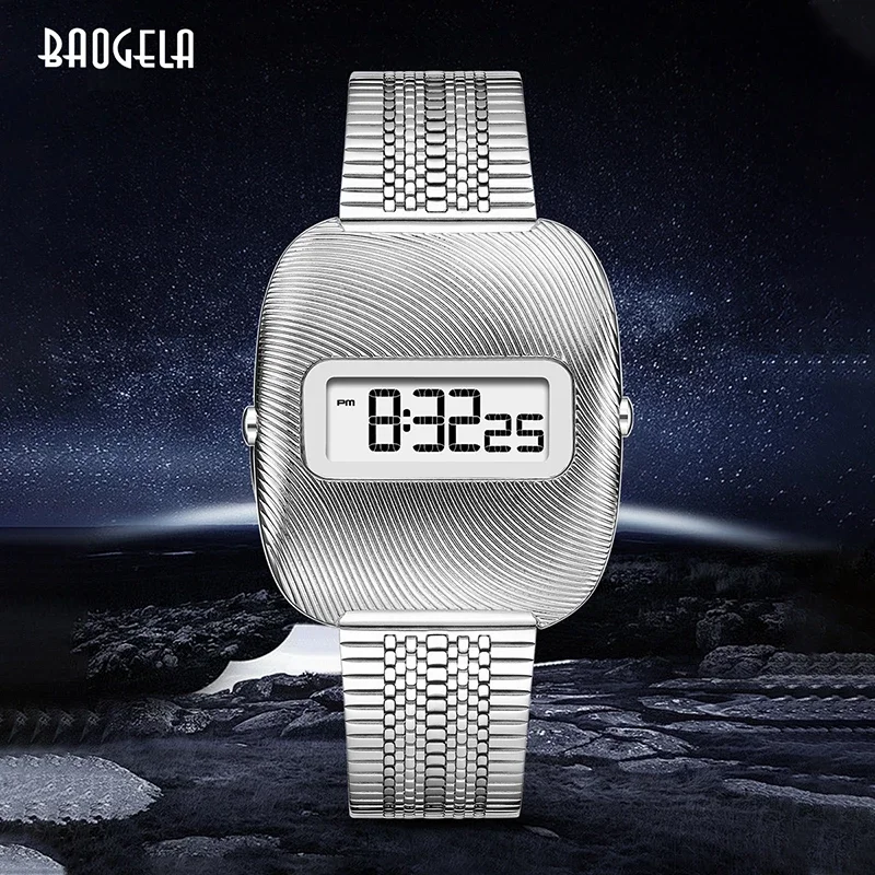 Unisex Style Electronic Gift Digital Watch Futuristic Simple Smooth Retro-Futuristic BenlyDesig Watch Modern Quick Release Strap