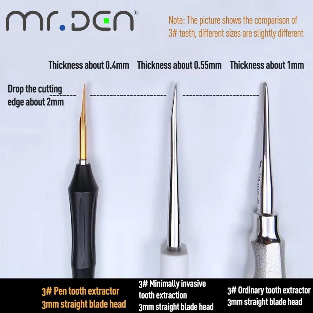 2024 جديد الأسنان الحد الأدنى الغازية سكين استخراج الأسنان سبج سلسلة القلم الأسنان النازع أداة طب الأسنان #4