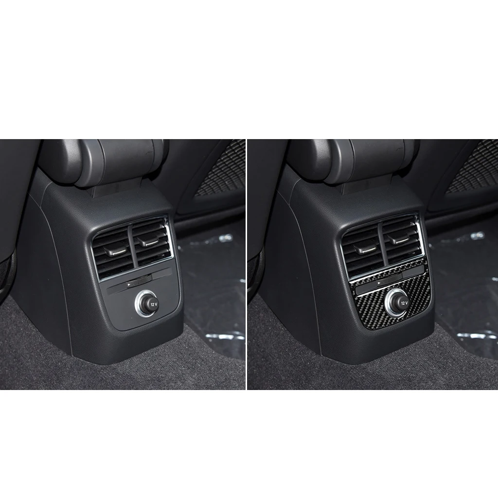 Picture 5: Auto Interior Carbon Fiber Car Rear Cigarette Lighter Panel Sticker Decorative Trim For Audi A3 8V 2014 2015 20162017 2018 2019