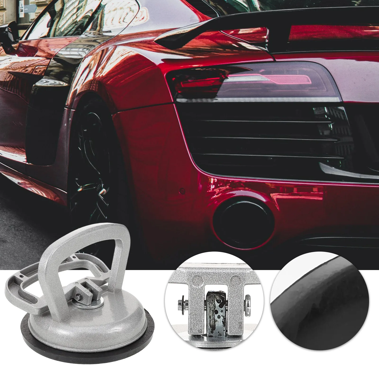 

1pc Car Dent Suction Cup Puller Vacuum Tool Auto Body Repairer Removal Kit Durable Aluminum Alloy Ergonomic Handle For Vehicle