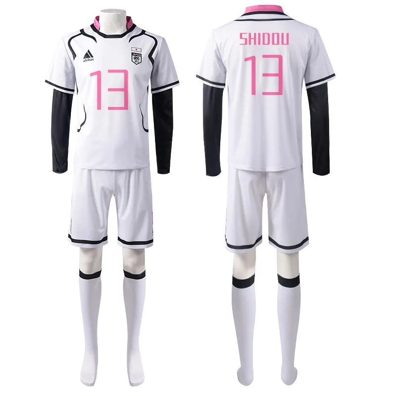 Blue Lock Shidou Ryusei Cosplay Kostüm Oliver Aiku Cosplay Perücke Tops Shorts Set Sportswear Anzug Fußball Fußball Party Anzug Perücken