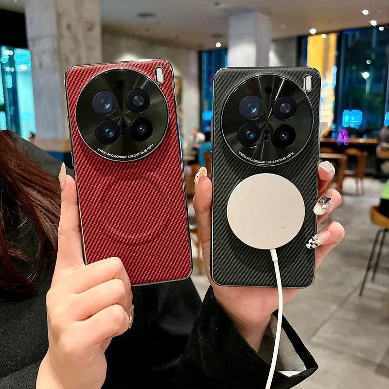 

Для Vivo X200 ультра роскошный кожаный чехол для мобильного телефона с текстурой для Vivo X200s X200 Pro Mini защитный чехол с магнитной зарядкой