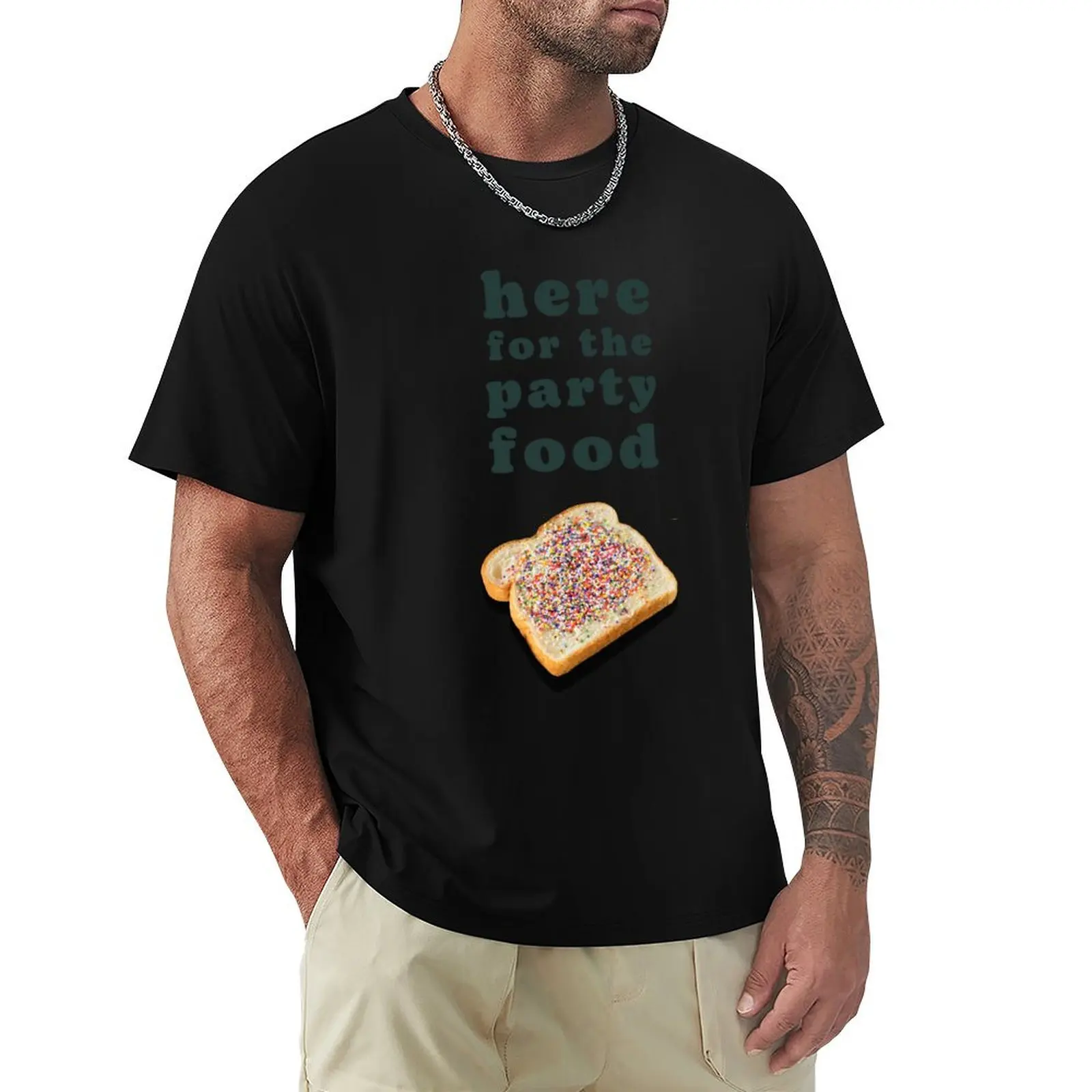 Here For The Fairy Bread T-Shirt Soft Touch Basic Cotton T-Shirt