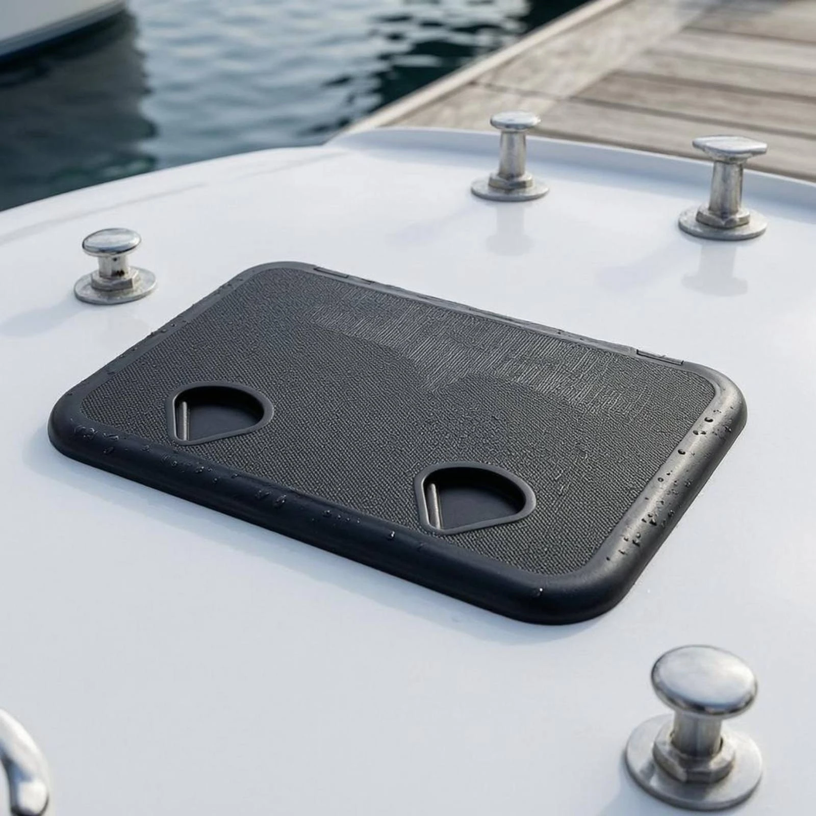 

Marine Deck Cover ABS Plastic Deck Hatch Cover Boat Entry Door Textured