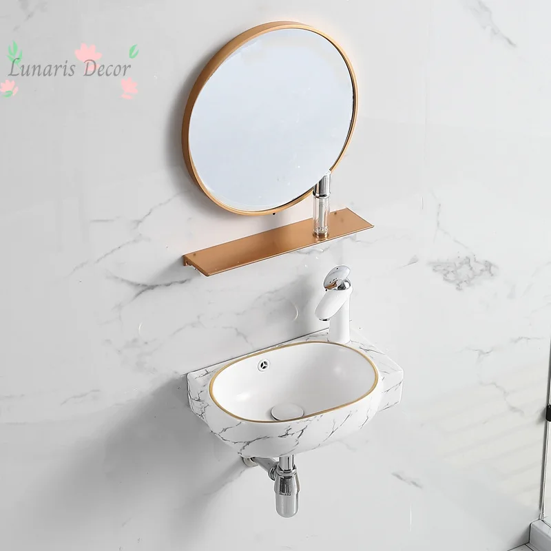 

Mini and small wall-mounted washbasin, small apartment bathroom washbasin, home washbasin
