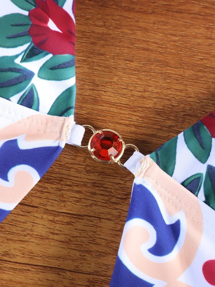 Traje de Baño Zrtak 2026 de Una Pieza con Estampado, Traje de Baño Sexy para Mujer, Traje de Baño Triangular para Playa