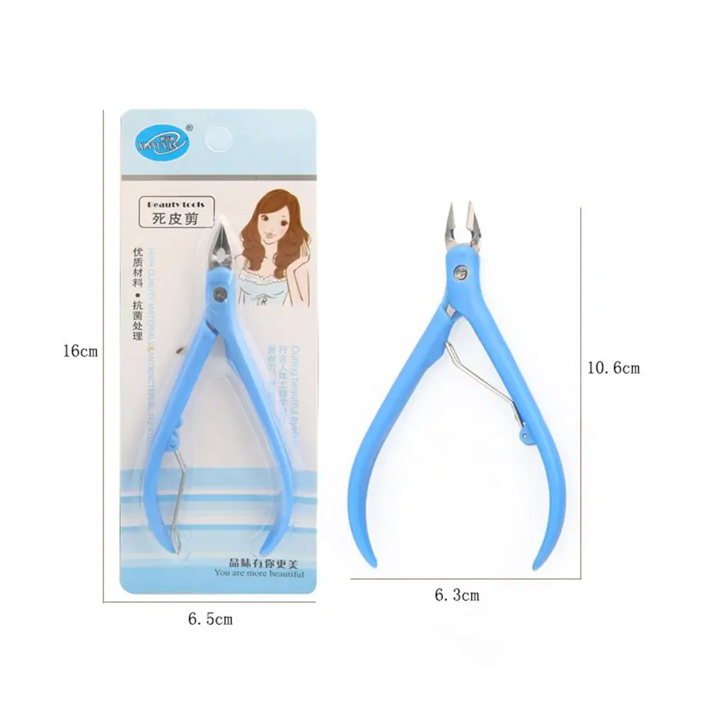 

Professional Stainless Steel Cuticle Nipper Clipper with Plastic Handle Durable Manicure and Nail Tool (Rand