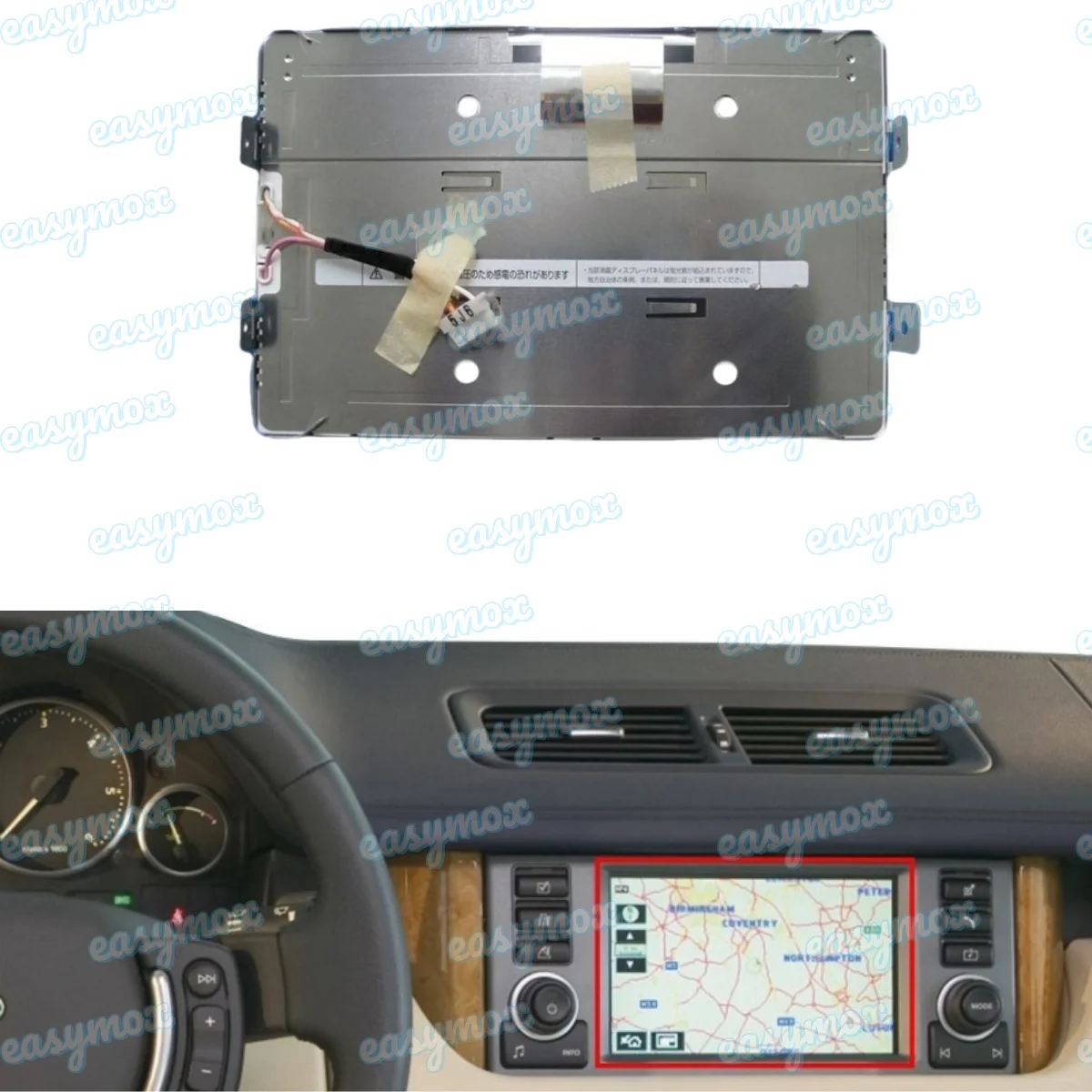 Car LCD Display with Digitizer Panel for Land Rover Range  L322 Discovery LR3 Navigation screen Repairment